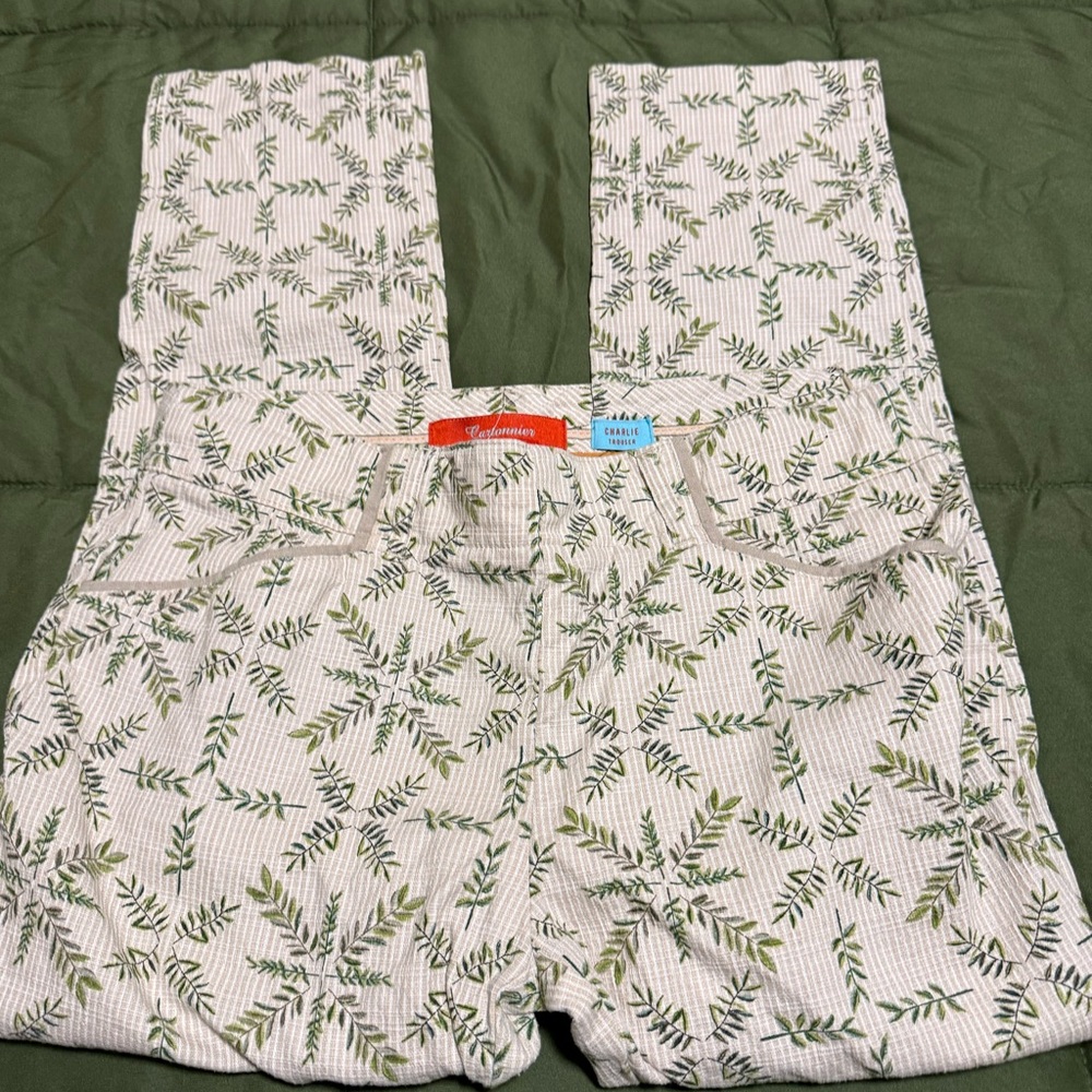 Cartonnier Fern Print Trousers Anthropology